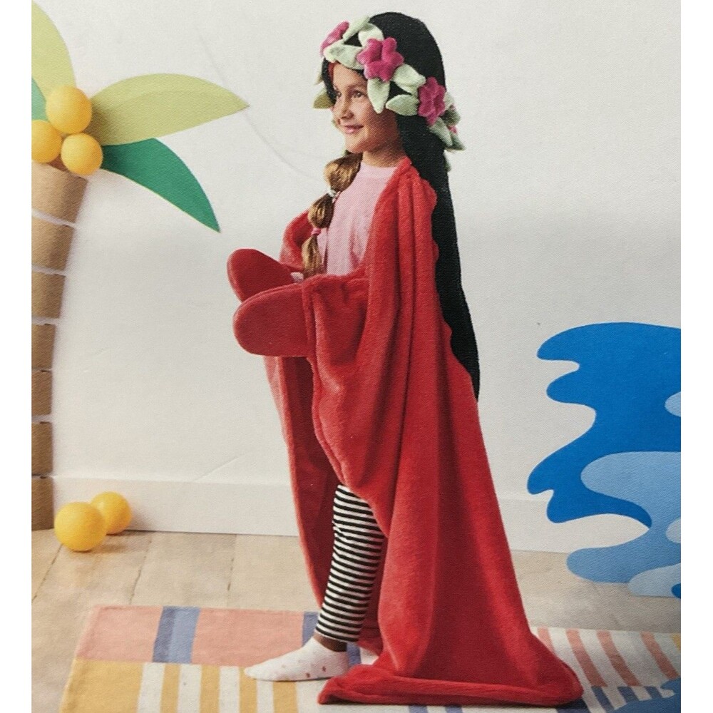 The Disney Collection by Pillowfort Princess Moana Kids' 40x50" Hooded Blanket